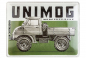 Preview: Blechschild Unimog grau 1